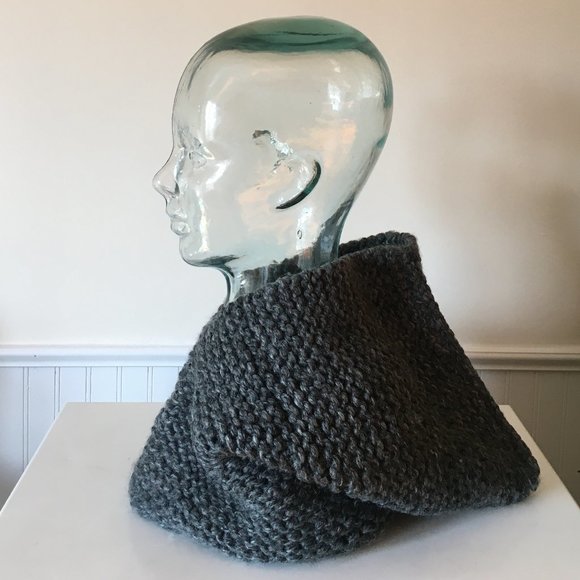 Hand-knitted, Chunky Knit, Grey Hoodie main image 10